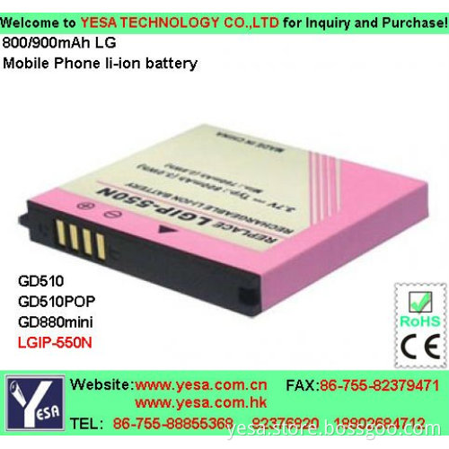 Smart Mobile Phone apply to LGIP-550N pop Battery